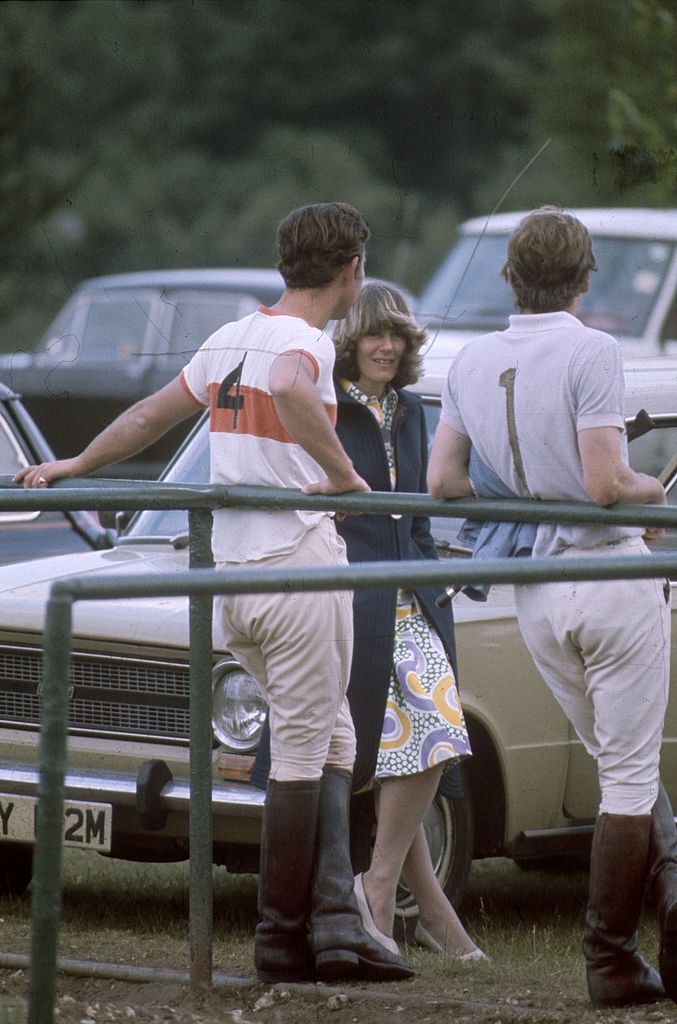 Prince Charles and Camilla Parker Bowles at a polo match, 1970