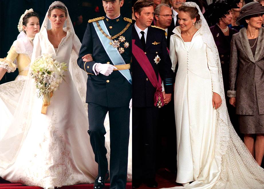 queen letizia spain wedding dress