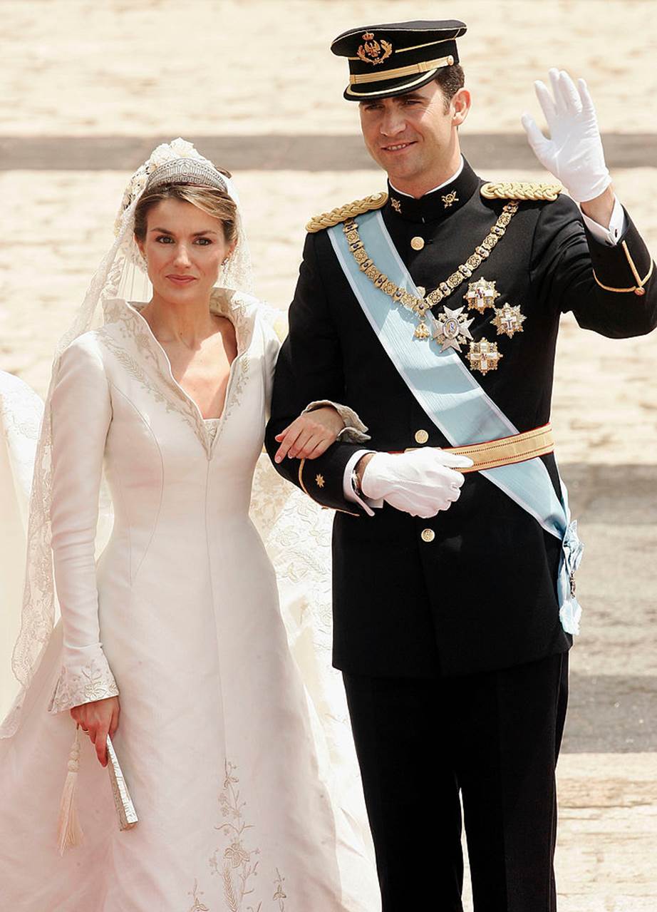 Spanish Crown Prince Felipe and Letizia Ortiz Rocasolano's 2004 Wedding