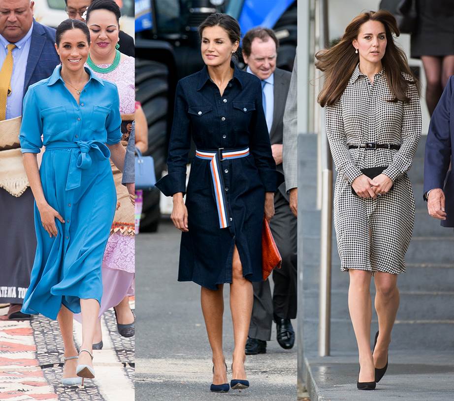 Royal women wearing shirtdresses