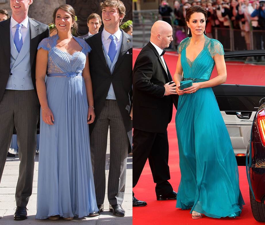 kate middleton celebrities wearing the same dress