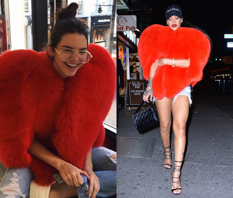 kendall jenner rihanna celebrities wearing the same dress