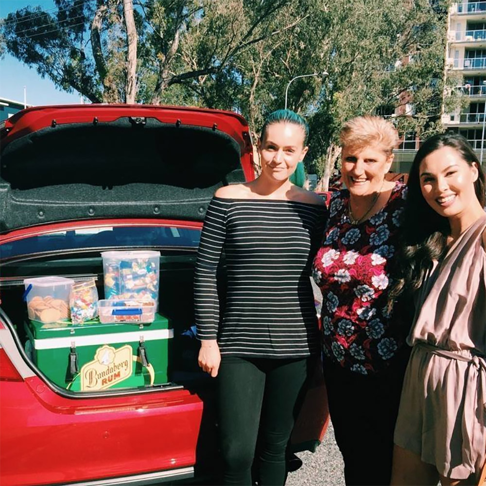 Grandma Uber getting girls home safe and supplying sweet treats whilst doing it