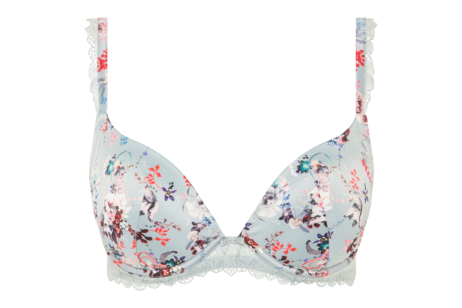 Bella Bouquet Plunge Push Up Bra, $99.95, Temple Luxe by Berlei at Myer