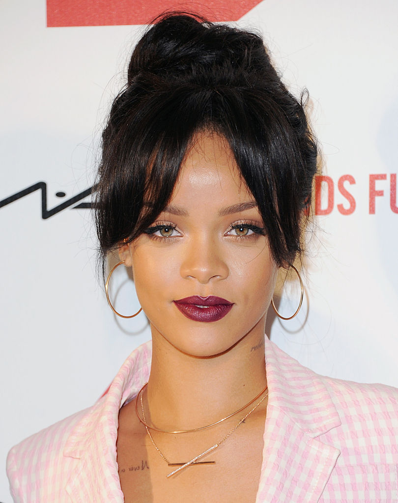 Celebrity curtain fringe inspiration - Rihanna