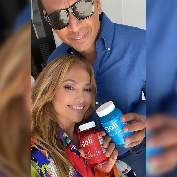 Jennifer Lopez and Alex Rodriguez vitamins