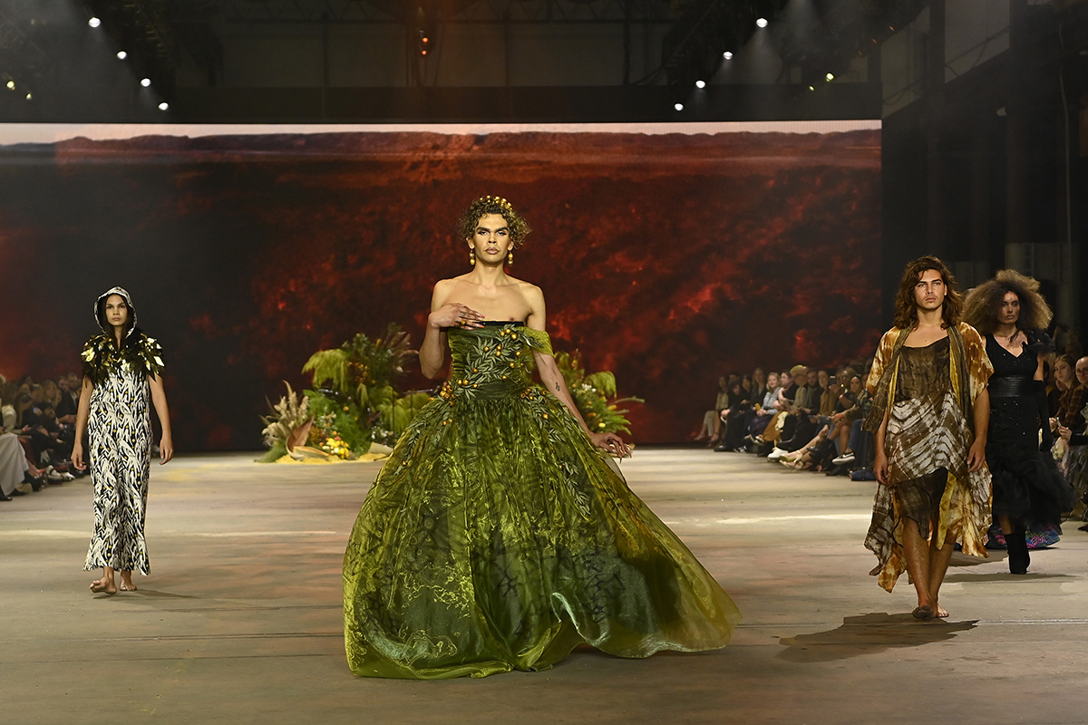 Felicia Foxx at Australian Fashion Week's Indigenous Show