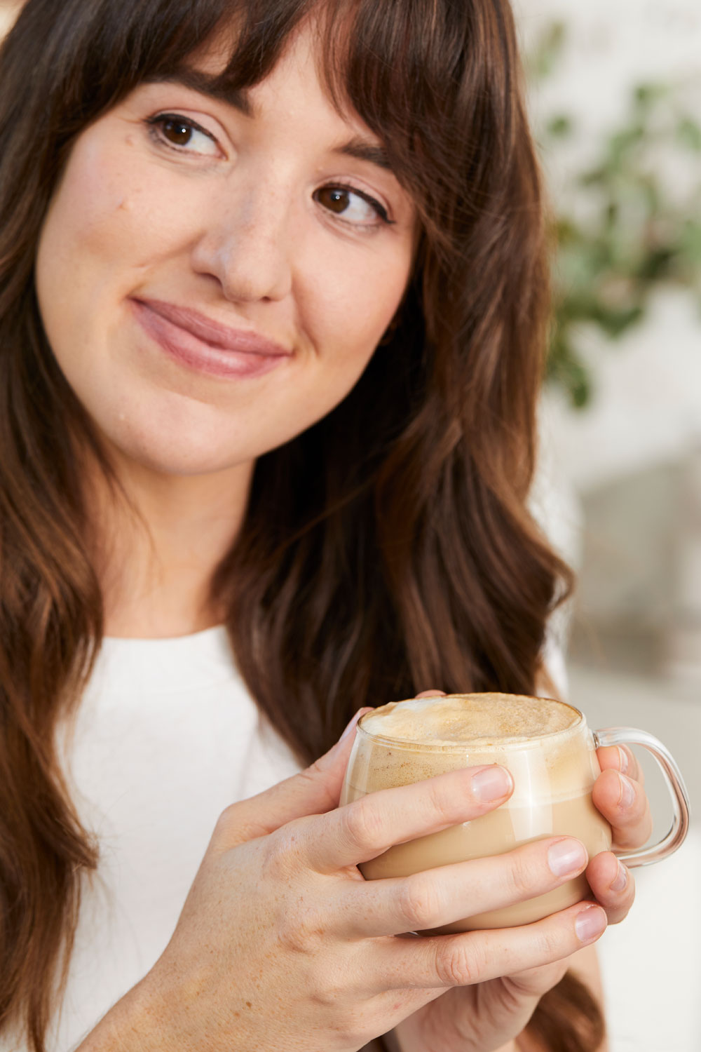 Mel Mason whipping up a coffee