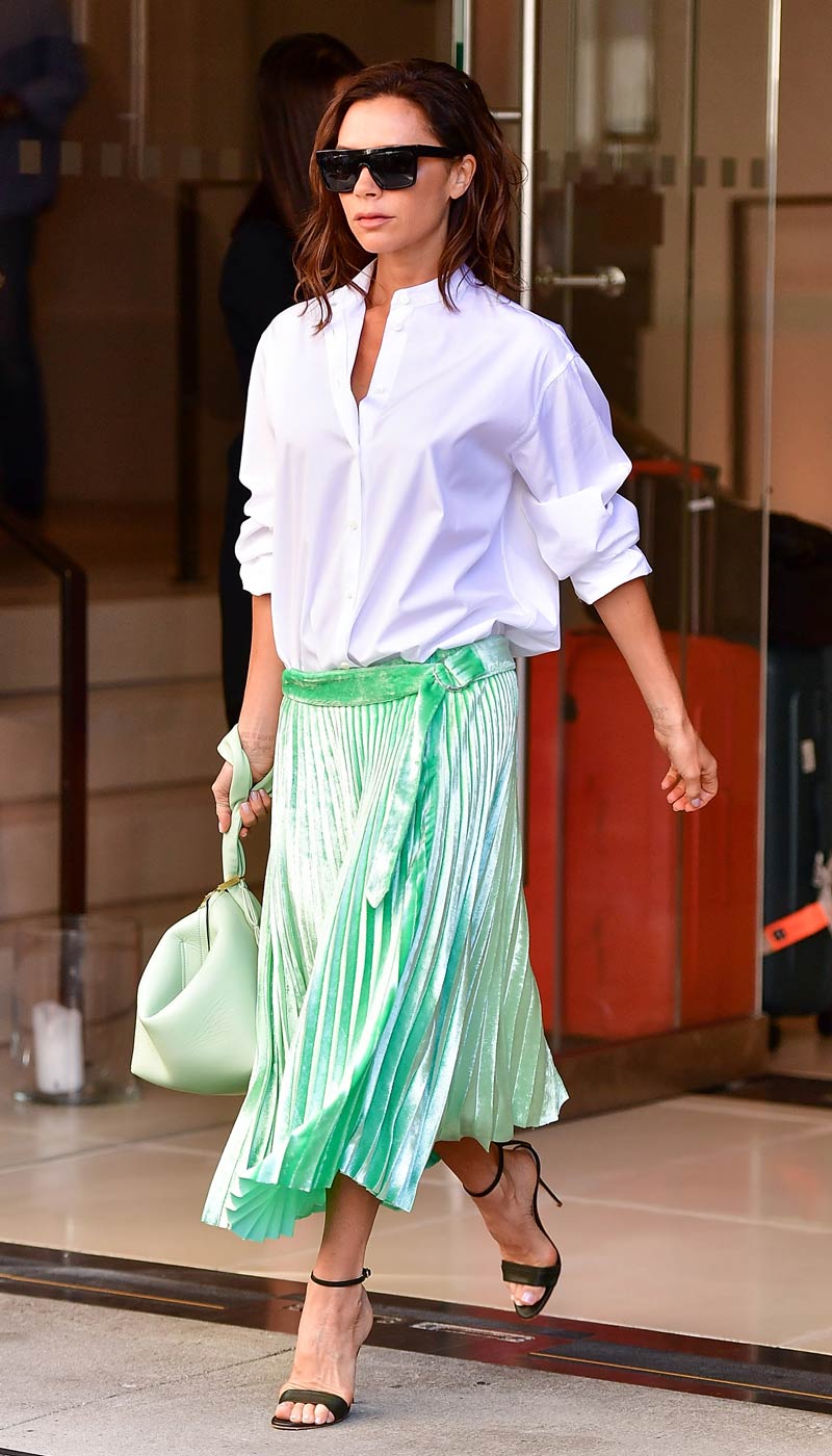 Victoria Beckham Wows In Two Stunning Skirts | Marie Claire