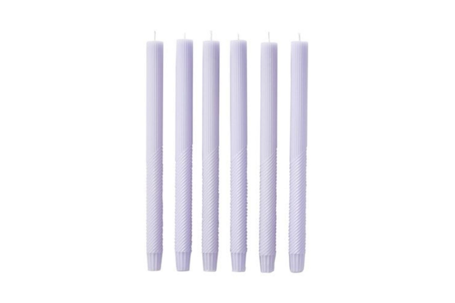 graph-pillar-candles-purple-lilac-adairs