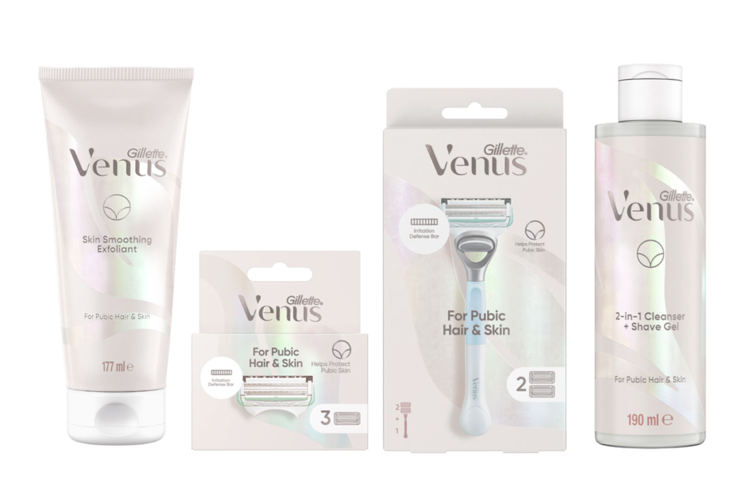 Venus Pubic Hair & Skin range
